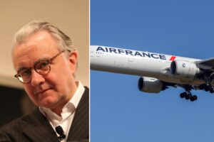 Ο Alain Ducasse και αεροσκάφος της Air France