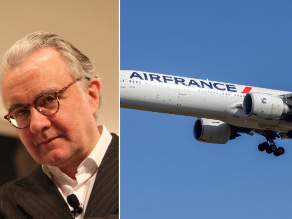 Ο Alain Ducasse και αεροσκάφος της Air France
