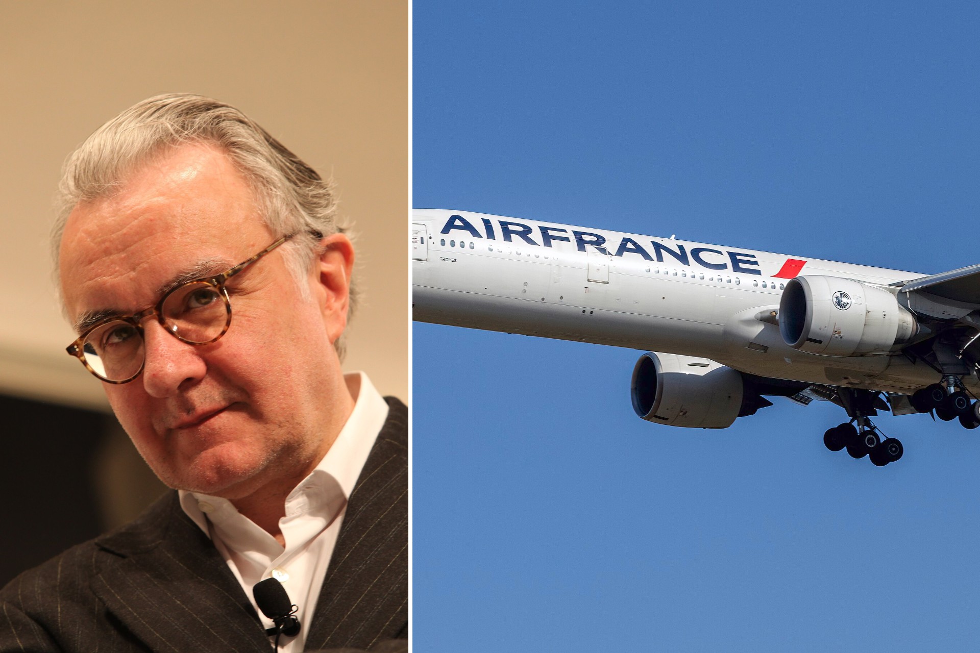 Ο Alain Ducasse και αεροσκάφος της Air France